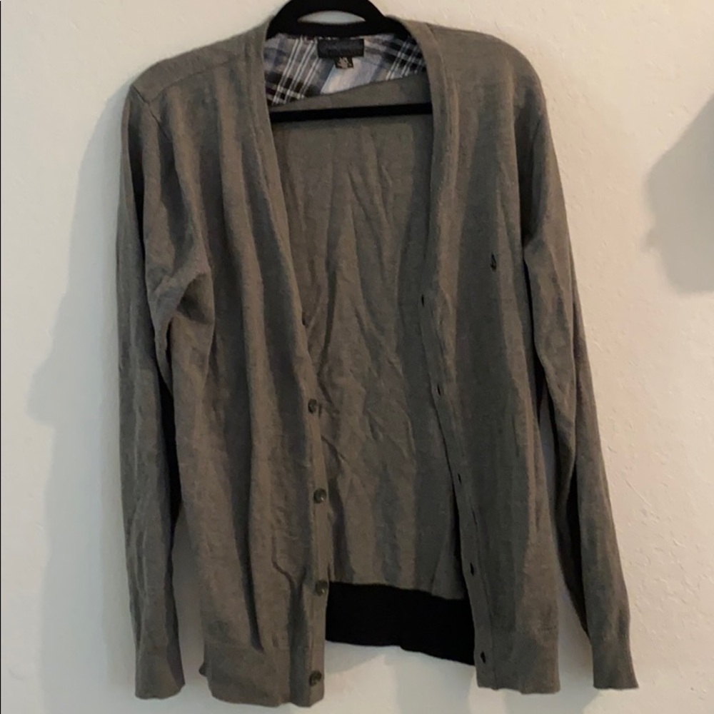 Men’s Grey Button Up Cardigan